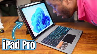 Using Windows 11 on the iPad with This ULTRA SLIM Keyboard Case was FUN