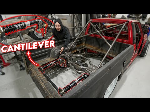 Building A CUSTOM CANTILEVER Suspension For DRIFT TRUCK V2!!!