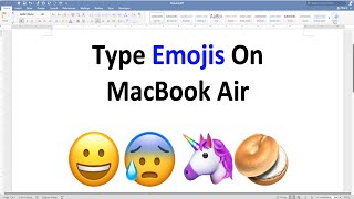 How To Type Emojis On MacBook Air