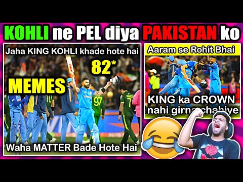 KOHLI ne Dhoya PAK ko😂 IND vs PAK T20 World Cup 2022 MEMES