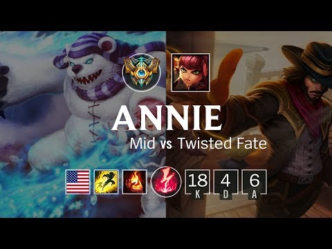 Annie Mid vs Twisted Fate - NA Master Patch 8.24