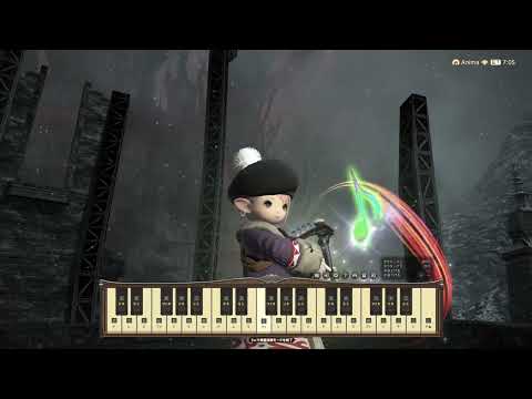 【FF14】Black Steel, Cold Embers 黒闇と黒鉄 ～ ガレマルド : 夜 ～ 楽器演奏 bard perform solo
