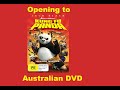 Opening To Kung Fu Panda Australian DVD
