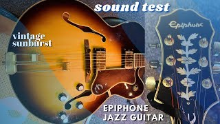 Video thumbnail for Epiphone Broadway jazz guitar Sound Test by Brandon Lee Jazz Guitar