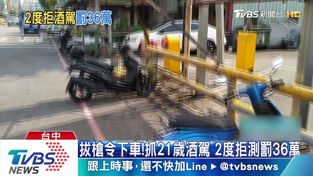 拔槍令下車！抓21歲酒駕　2度拒測罰36萬