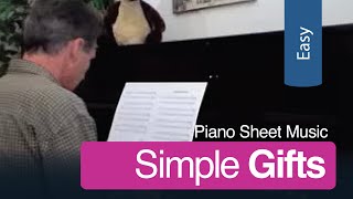Free Sheet Music | Simple Gifts for Easy Piano