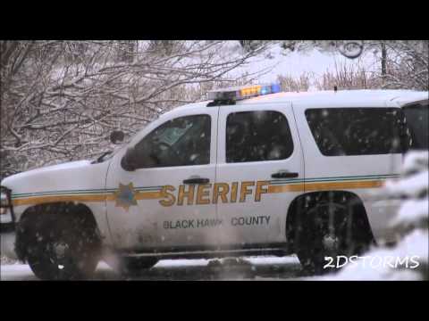 Christmas Eve Snowfall with Accidents  **1080p HD**