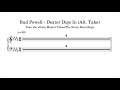 Bud Powell - Dexter Digs In [Alt Take] (1946, with Dexter Gordon) - Piano Transcription