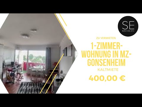 SE Immobilien: Praktische 1-Zimmer-Wohnung mit schönem Blick und super Lage Mainz-Gonsenheim!