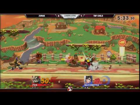 VS Weekly 1/26/17 - Losers Qtrs - Zurak (Fox) vs. Child (Bayonetta) - Smash 4