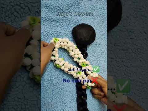 #artificialJasmine #shijus how to put a Jasmine flower on the head