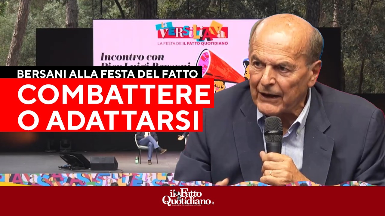 Bivio per il centrosinistra, Bersani: “Combattimento o adattamento, dobbiamo decidere”