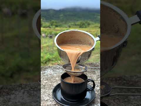 My favorite chai in my favorite weather 🤤