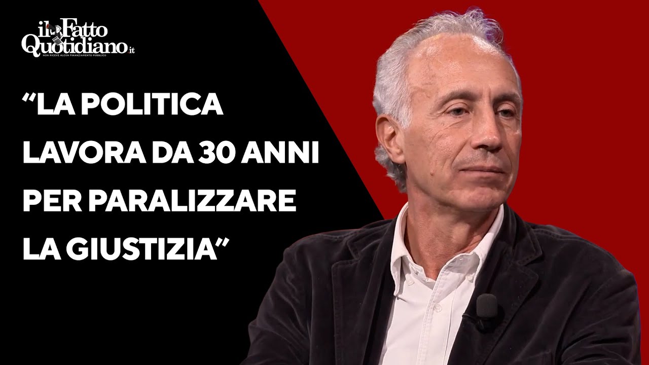 Travaglio sul Nove: “La politica lavora da 30 anni per paralizzare la giustizia"