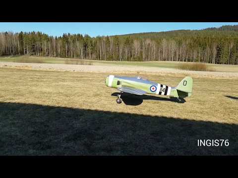 RC FLIGHT HAWKER SEA FURY NEAR MISS LANDING