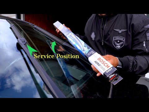 How To Change BMW F10 5 Series Windshield Wiper Blades In Service Position