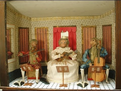 THEROUDE TRIPLE MONKEY AUTOMATON with BARREL ORGAN