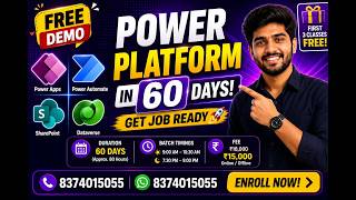 💡 Power Apps & Power Platform Free Demo |  Learn Power Apps, Power Automate & Power Platformn