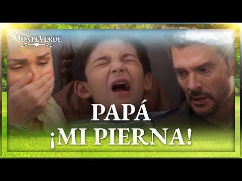 Andrés se lesiona al intentar huir de su padre | Monteverde 2/4 | Capítulo 85