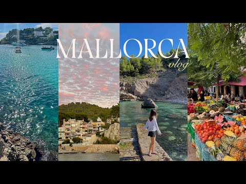 spain vlog | 4 days in mallorca, beach hopping, sóller, deià, santanyí market, best spots to visit