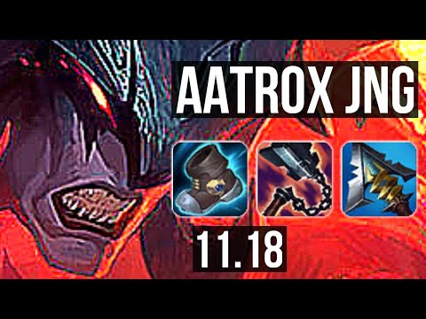 AATROX vs KAYN (JUNGLE) | 5/0/8, 1800+ games, 1.6M mastery | EUW Challenger | v11.18