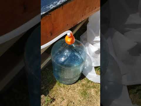 Homemade solar water distiller