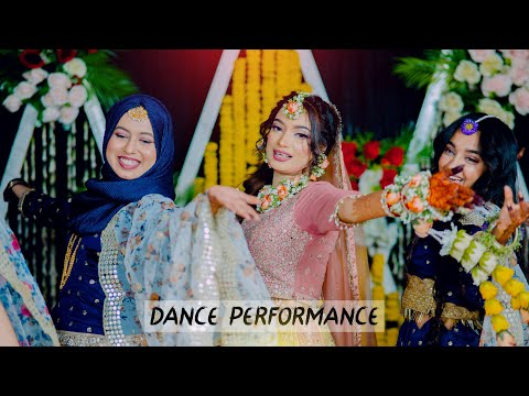 Holud Dance Performance |Best Dance Performance by Beautiful Bride |Best Wedding Performance 2024|