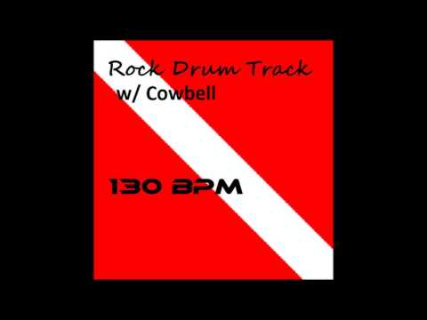 Rock Drum Track with Cowbell | 130 BPM