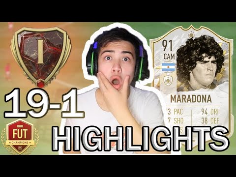 MY 19-1 RANK 1 FUT CHAMPIONS HIGHLIGHTS!!! FIFA 22 gameplay