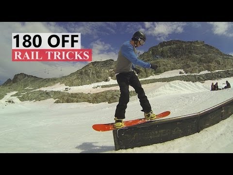 How to 180 Off a Rail - Snowboarding Tricks