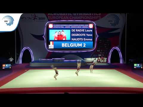 Women's group Belgium - 2019 junior Acro Europeans, dynamic final