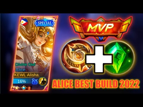 THIS ALICE BEST BUILD 2022 TOTALLY DESTROYED ENEMIES│TOP GLOBAL ALICE GAMEPLAY-MLBB