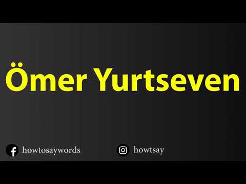 How To Pronounce Omer Yurtseven