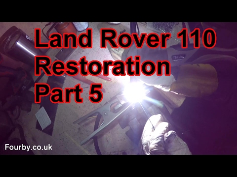Land Rover 110 Restoration #5 "B Pillar and Sill repair Part 5" Captive Nut Plates