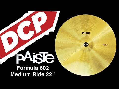 Paiste Formula 602 Medium Ride Cymbal 22" image 3