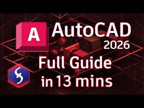 AutoCAD - Tutorial for Beginners in 13 MINUTES!  [ FULL GUIDE 2026 ]