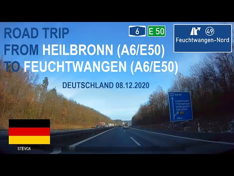 ROAD BY STEVČA - ROAD TRIP HEILBRONN (A6/E50) / FEUCHTWANGEN (A6/E50) 12.2020