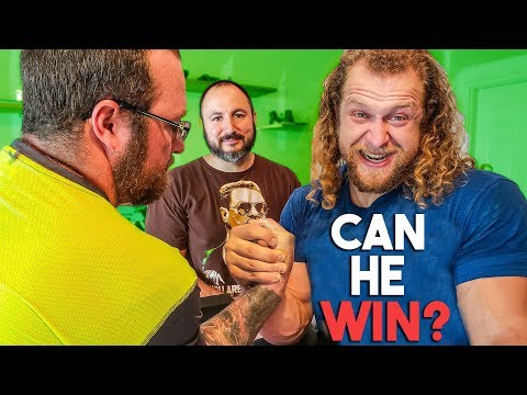 JUJIMUFU VS VETERAN ARM WRESTLERS, Grip Strength Works?