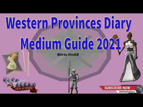 Western Provinces Diary -OSRS - Medium Guide 2021 In Urdu