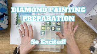 Prepping My First Cross Stitch Conversion - I Can't Wait!! | Diamond Painting Preparation
