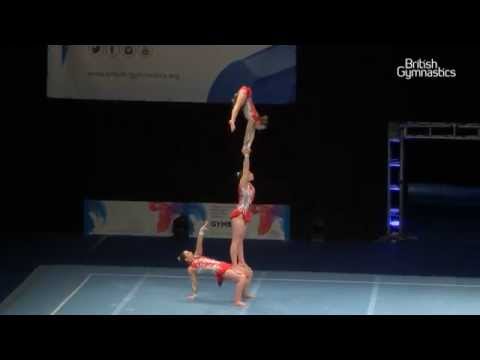 GOLD - Oxford - Womens Trio - Senior - 2015 Acrobatic Gymnastics British Championships