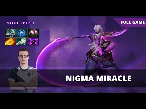 Nigma Miracle Void Spirit - Dota 2 Pro Gameplay New 7.23 Patch
