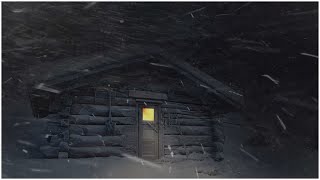 Loud Blizzard strikes a Lonely Log Cabin