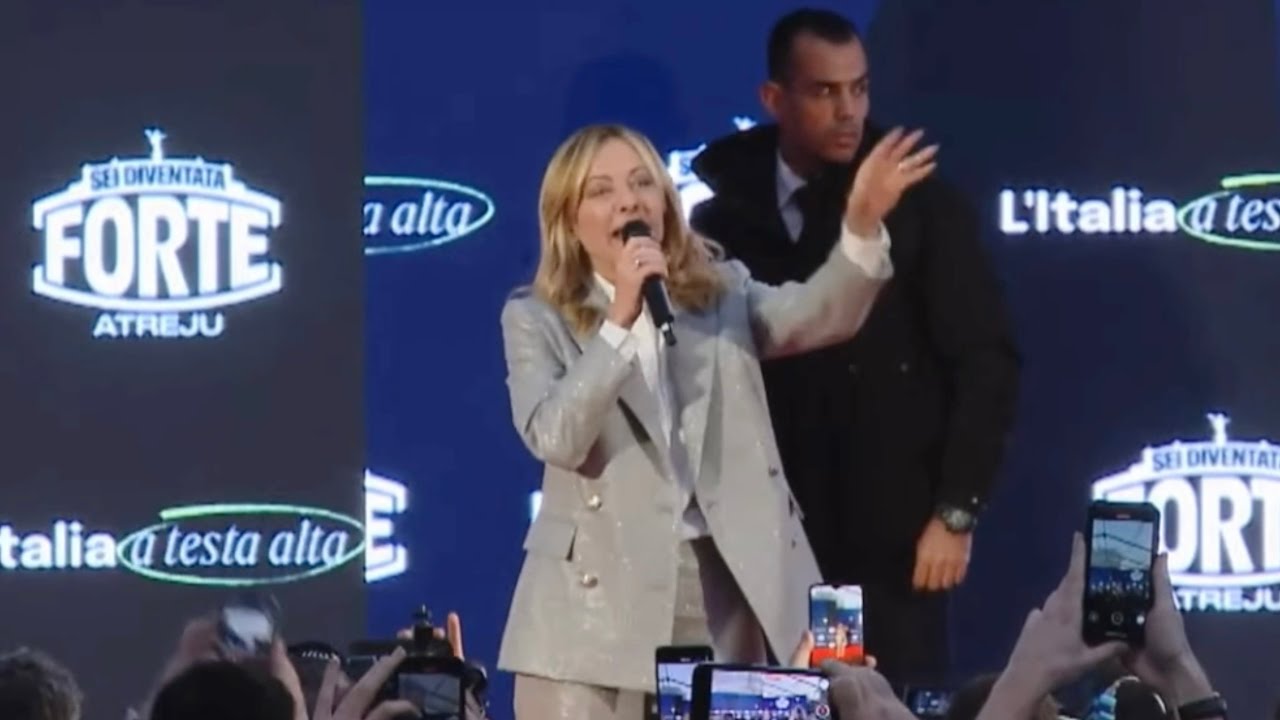 GIORGIA MELONI RICEVE AD ATREJU IL PRESIDENTE DELLA PALESTINA, MAHMOUD ABBAS