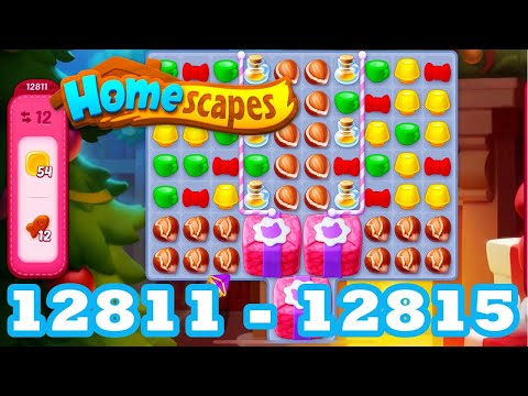 Homescapes Level 12811 - 12815 HD 3 - match puzzle Gameplay | android | IOS | 12812 | 12813 | 12814