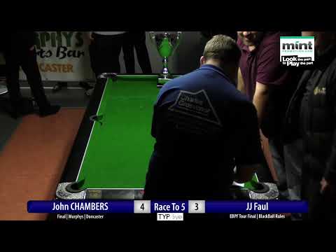 John Chambers vs JJ Faul | EBPF Blackball Pool Tour | Murphys Doncaster  Race to 5 Winners R