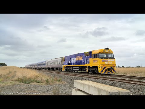 2MA8 Journey Beyond Rail Expeditions "The Overland" Passenger Train (11/4/2022) - PoathTV Railways