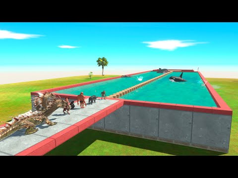 Escape from the Pool - Animal Revolt Battle Simulator