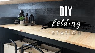 DIY Folding Station for Laundry Room