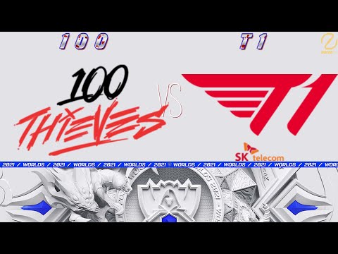 100 vs T1 | Worlds 2021 Groups Day 3 | 100 Thieves vs T1